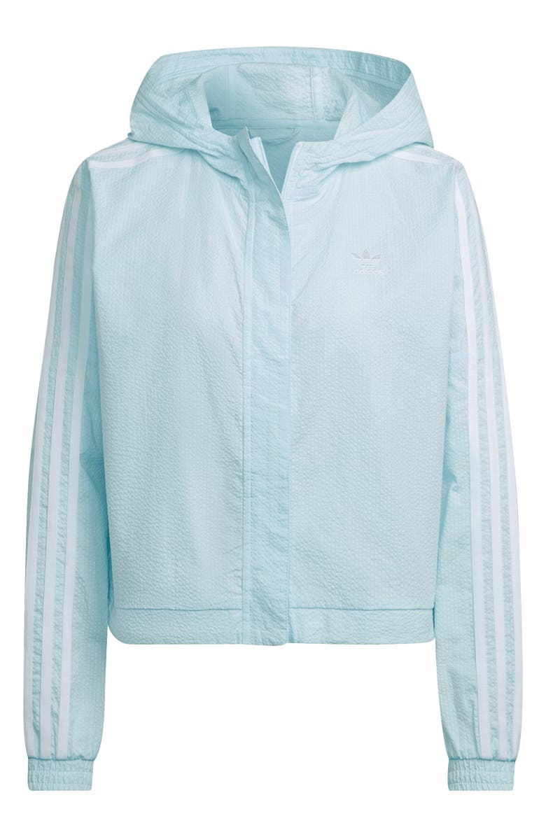 adidas Adicolor Classics Poplin Hooded Track Top, Alternate, color, 