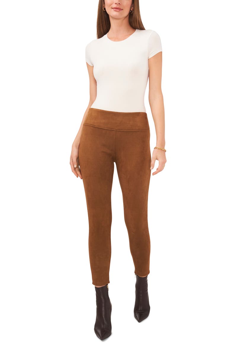 Wide Waistband Leggings, Alternate, color, VICUNA