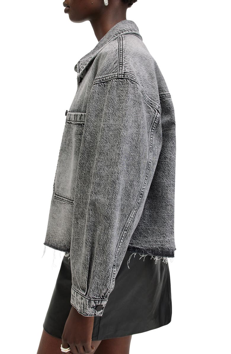 AllSaints Nicky Denim Shacket, Alternate, color, 