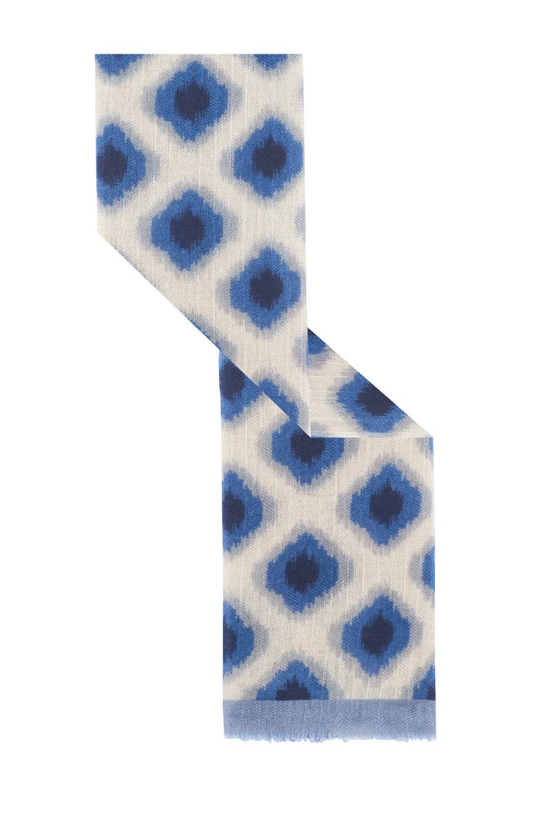 GERARD DAREL Raquel Geometric Pattern Scarf, Alternate, color, Gray Blue