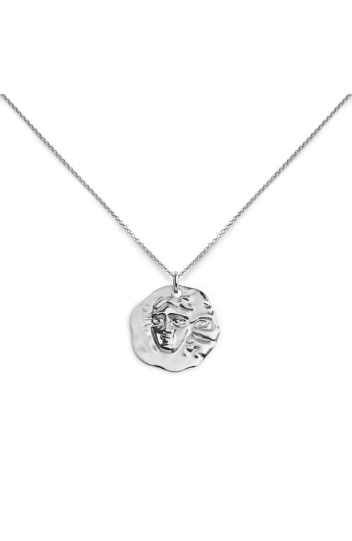 Monica Vinader Sterling Silver Gemini Zodiac Chain Necklace In Metallic