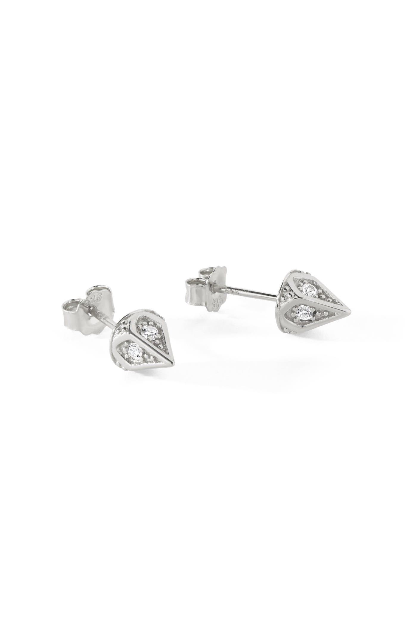 Sterling Silver/White CZ