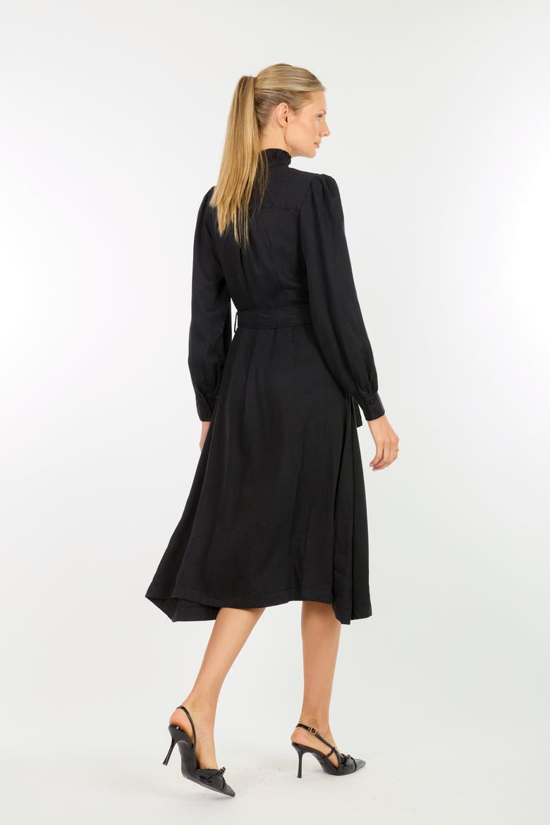 Kennedy Midi Dress, Alternate, color, Black