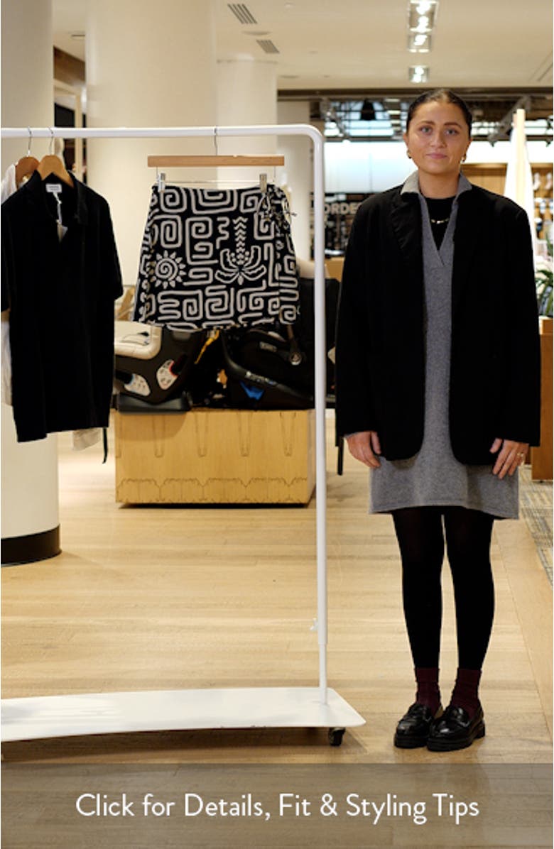 Sunset Luau Linen Blend Wrap Miniskirt, sales video thumbnail