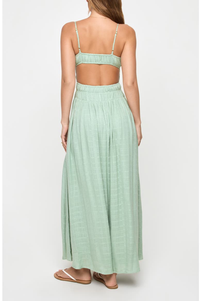 Tala Shirred Waist Cover-Up Maxi Sundress, Alternate, color, CELADON