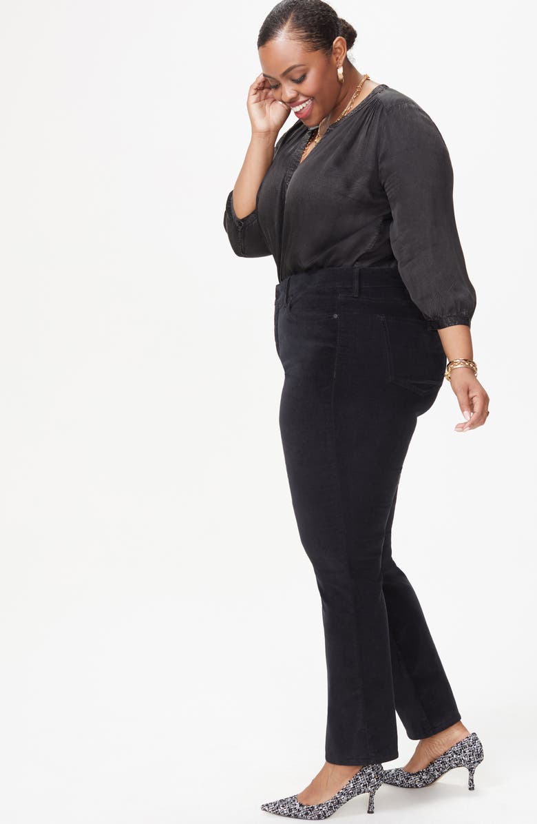 NYDJ Marilyn Straight Leg Stretch Velvet Pants, Alternate, color,