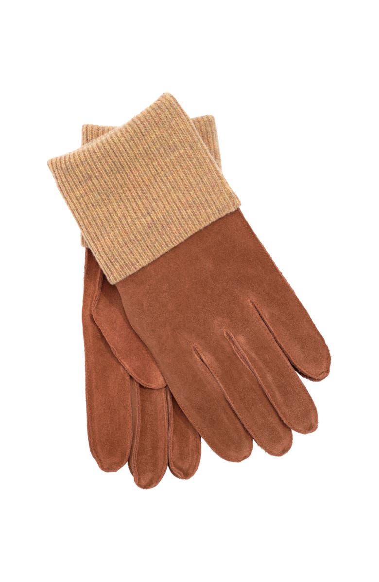 Faherty Suede Glove, Alternate, color, Brown