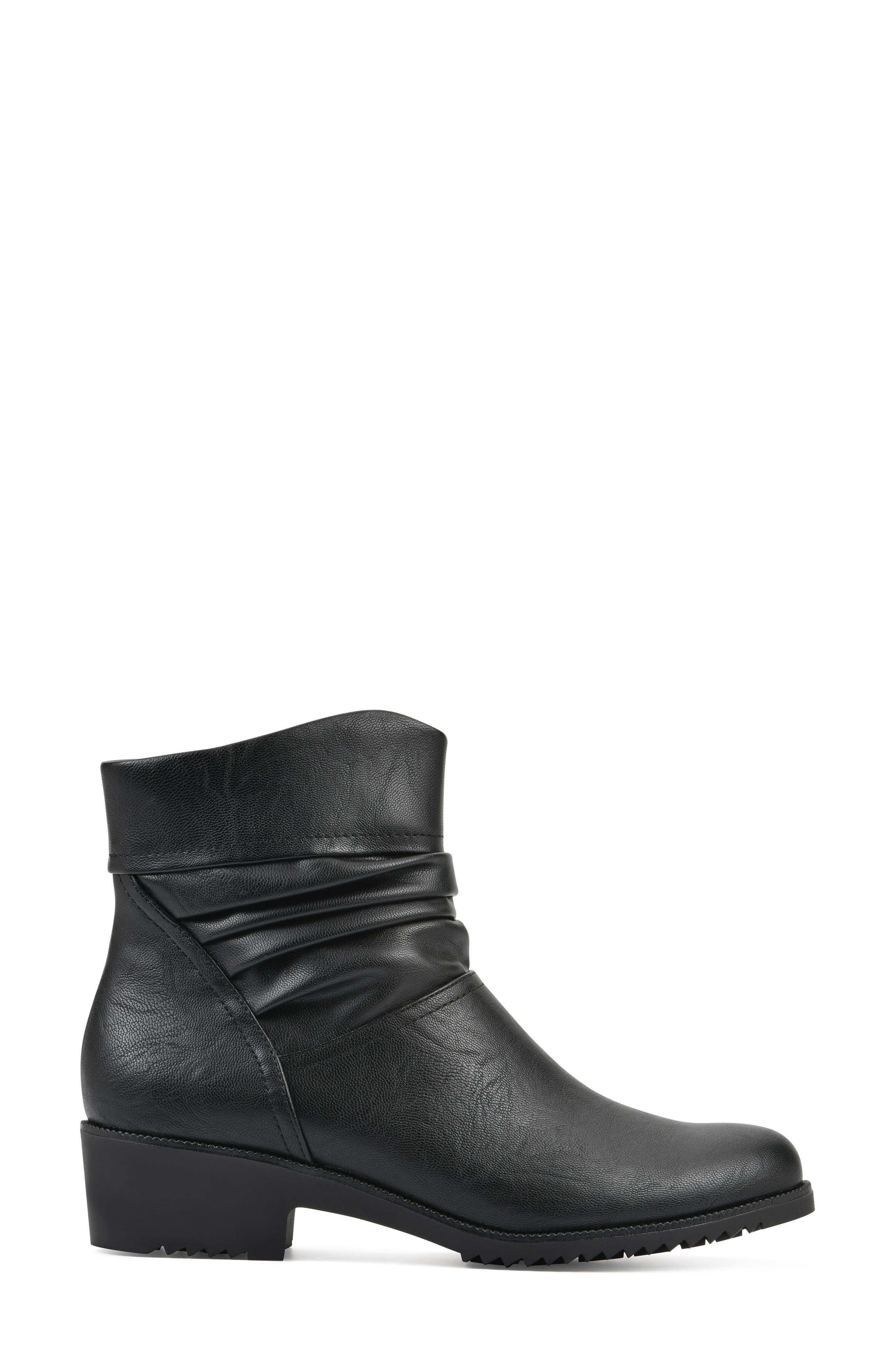 CLIFFS BY WHITE MOUNTAIN Durbon Scrunch Boot - Wide Width, Alternate, color, Black Smooth