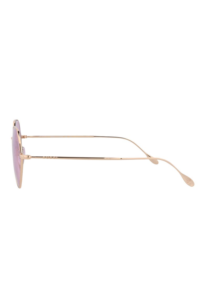 55mm Geometric Sunglasses, Alternate, color, GOLD GOLD PINK