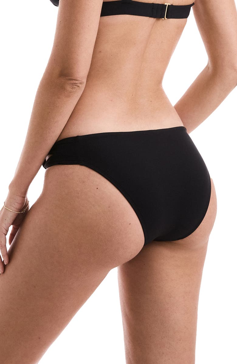 Mimi Flamingo Tatum Bikini Bottoms, Alternate, color, Black
