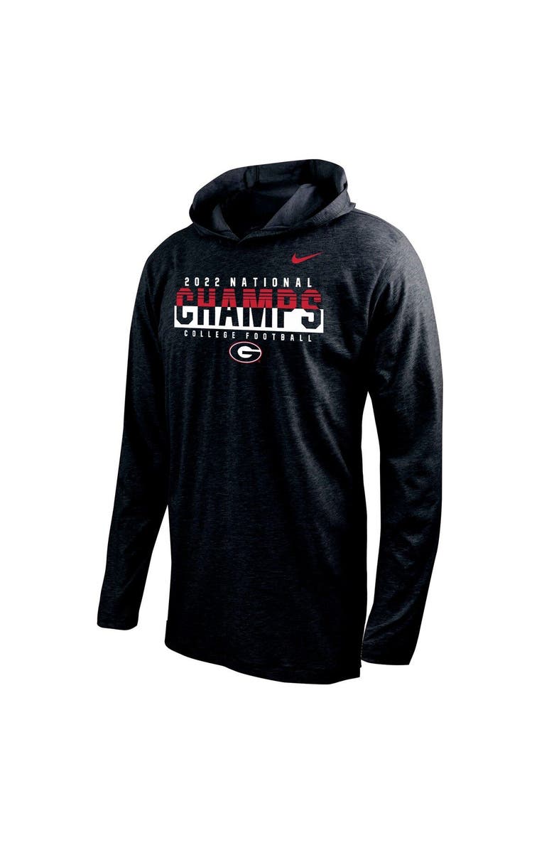 Nike Men's Nike Black Georgia Bulldogs College Football Playoff 2022 National Champions Long Sleeve Hoodie T-Shirt, Alternate, color, 