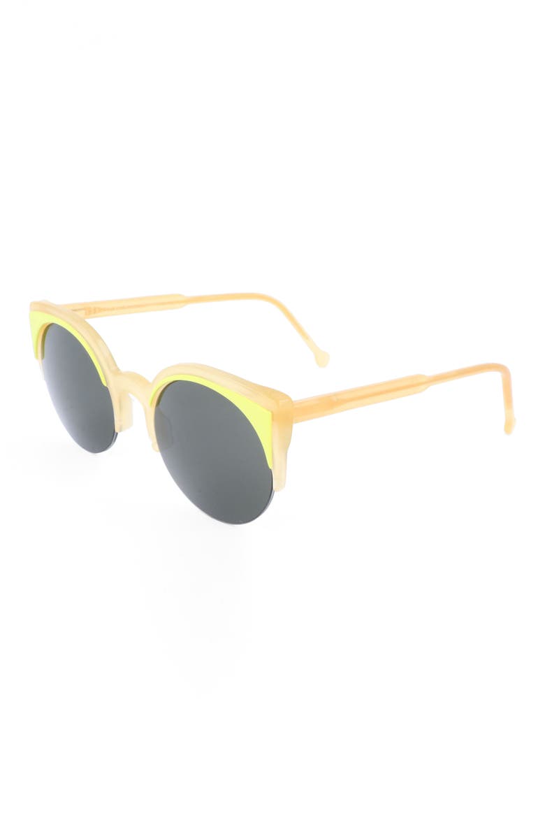 50mm Cat Eye Sunglasses, Alternate, color, YELLOW