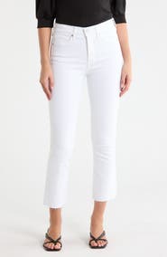 Veronica Beard Carly Raw Hem Kick Flare Leg Jeans