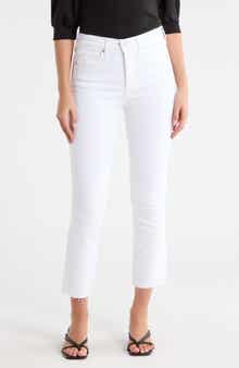 Veronica Beard Carly Raw Hem Kick Flare Leg Jeans