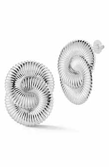 SPHERA MILANO Large Statement Stud Earrings