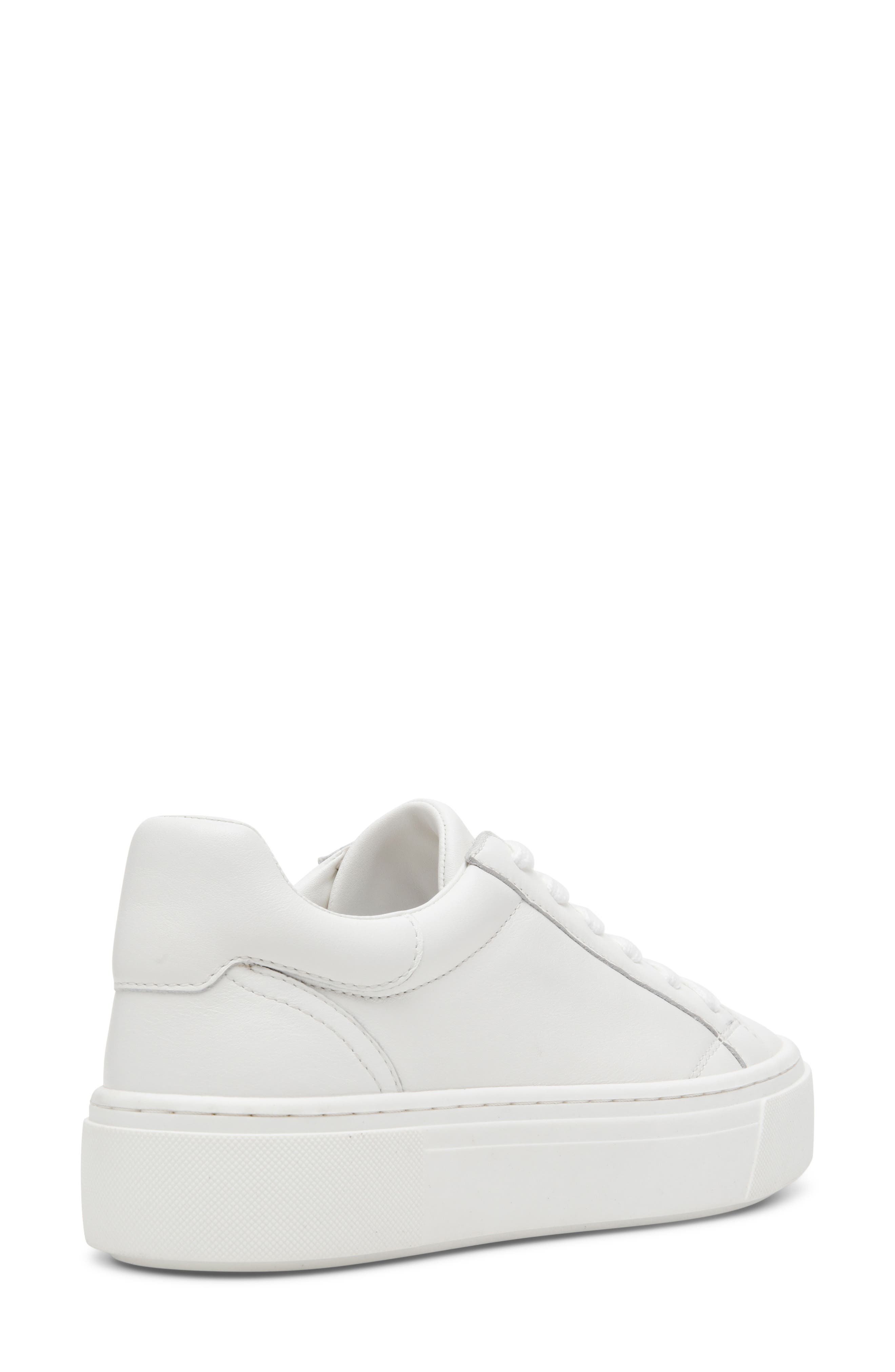 Holli Leather Platform Sneaker, Alternate, color, WHITE LEATHER