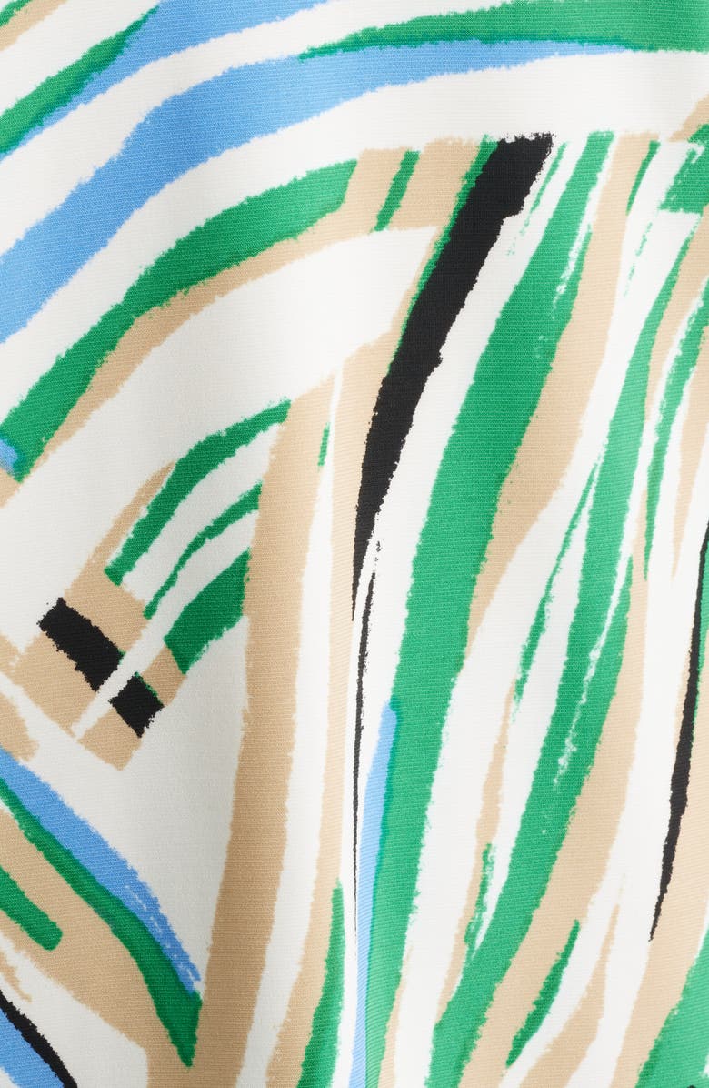 Anne Klein Abstract Print Triple Pleat Sleeveless Top, Alternate, color, 