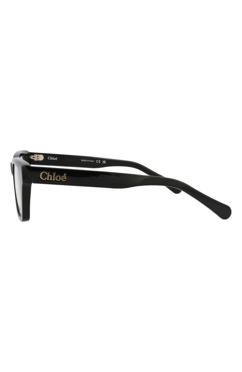 Chloé 51mm Square Optical Glasses, Alternate, color, 
