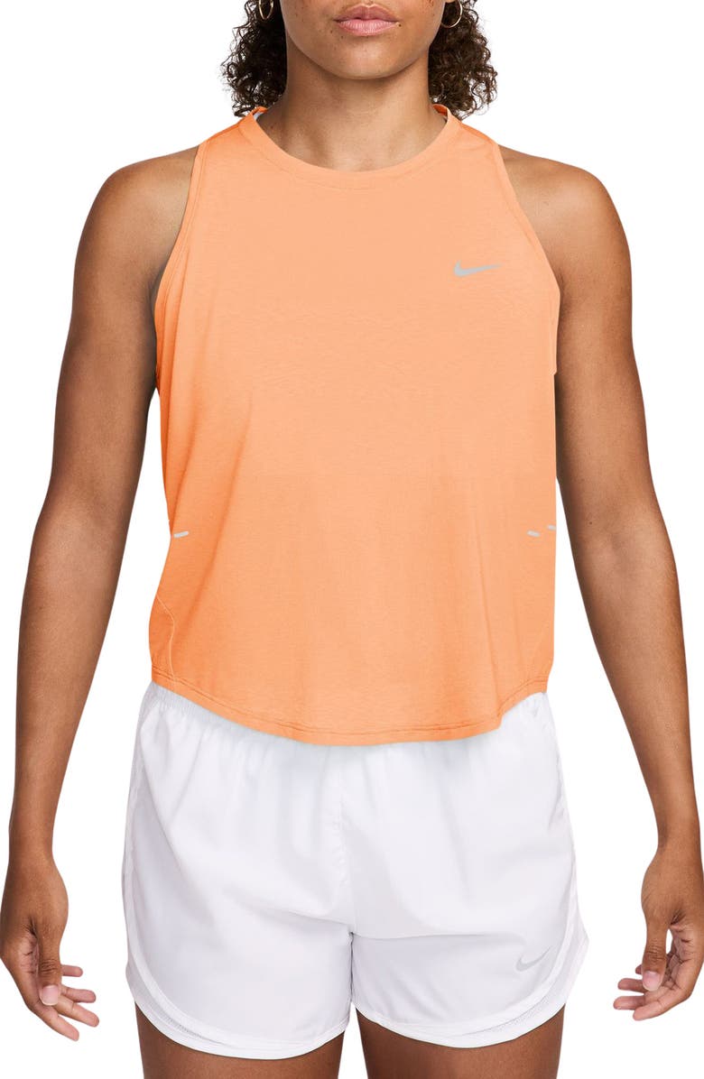 Nike Swift Breathe Dri-FIT Running Tank Top, Main, color, Orange Pulse/ Photon Dust