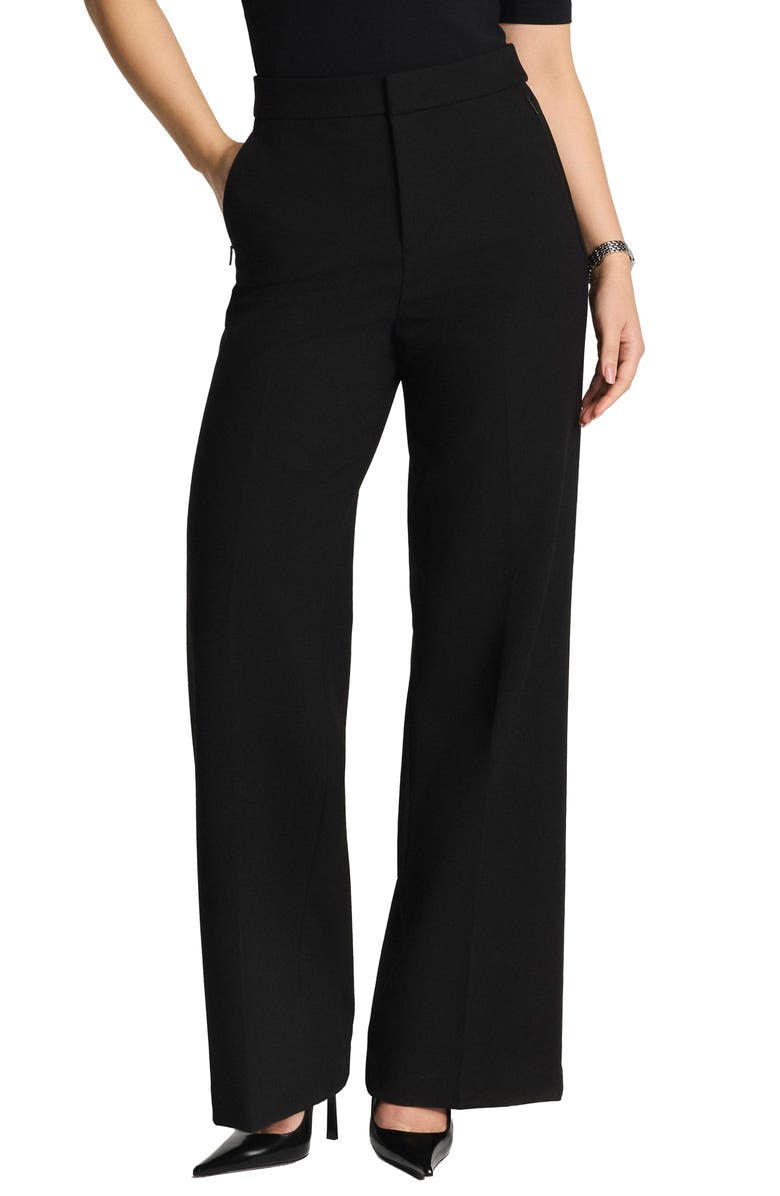 SPANX<sup>®</sup> SPANXsupersmooth<sup>™</sup> Wide Leg Stretch Twill Pants, Main, color, Classic Black