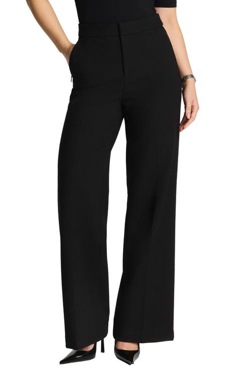 SPANXsupersmooth™ Wide Leg Stretch Twill Pants (Plus)