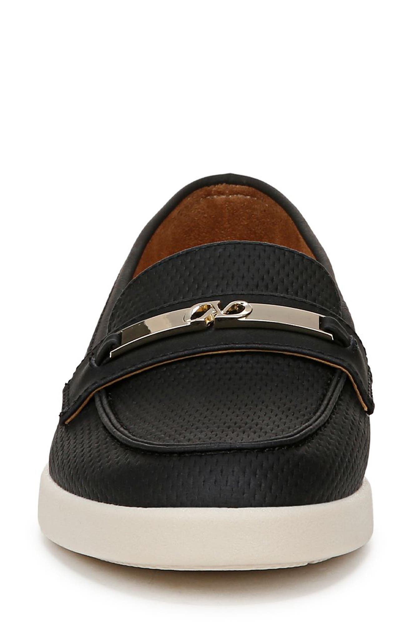 Naturalizer Isla Loafer, Alternate, color, Black Faux Nubuck