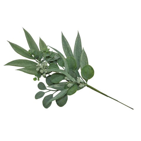 Sullivan's California Eucalyptus Spray, Green Faux Floral Stem for Crafting, Weddings, Home and Holiday Decoration, 22 Inch