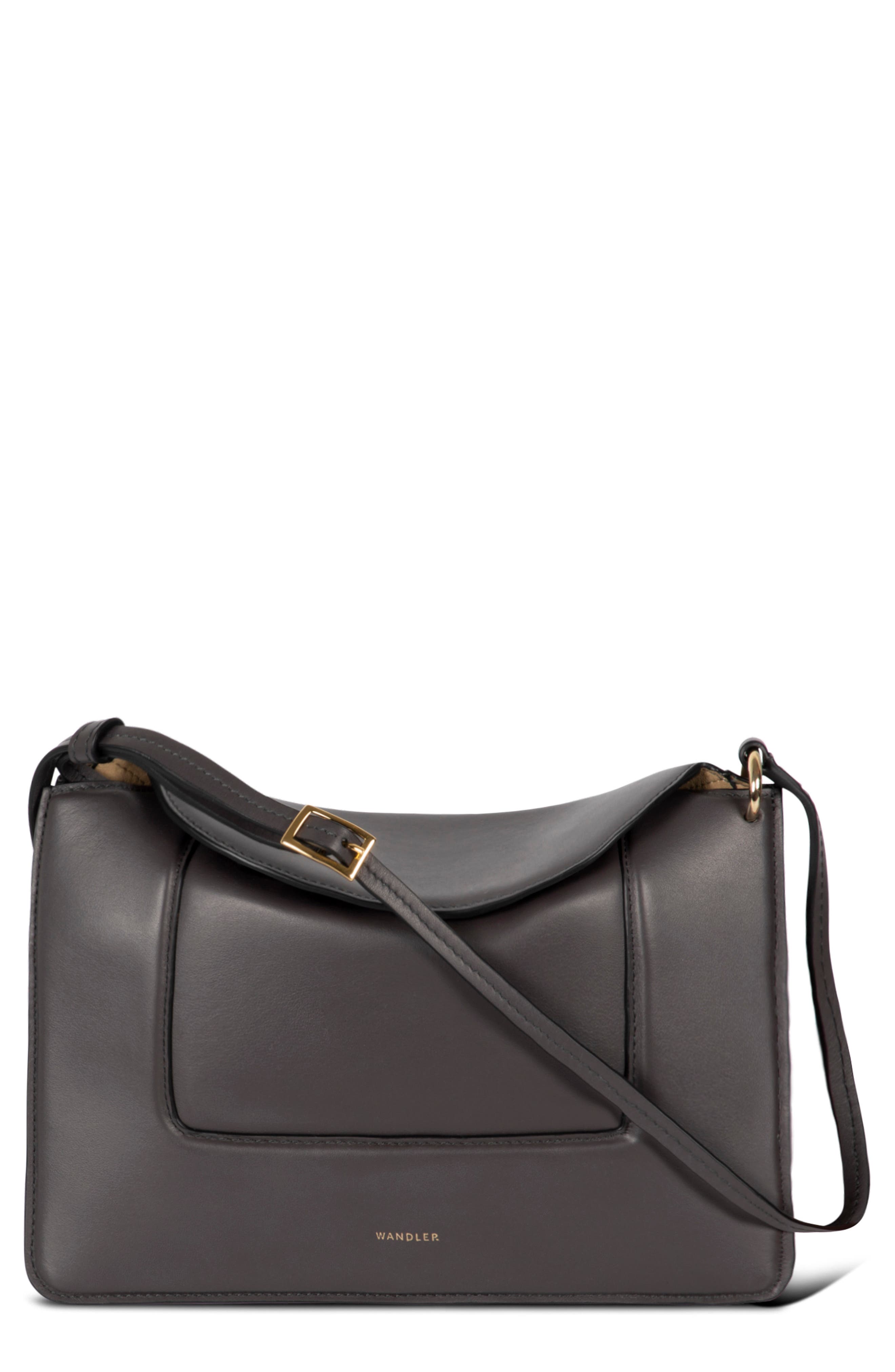 Wandler Penelope Leather Shoulder Bag, Main, color, 