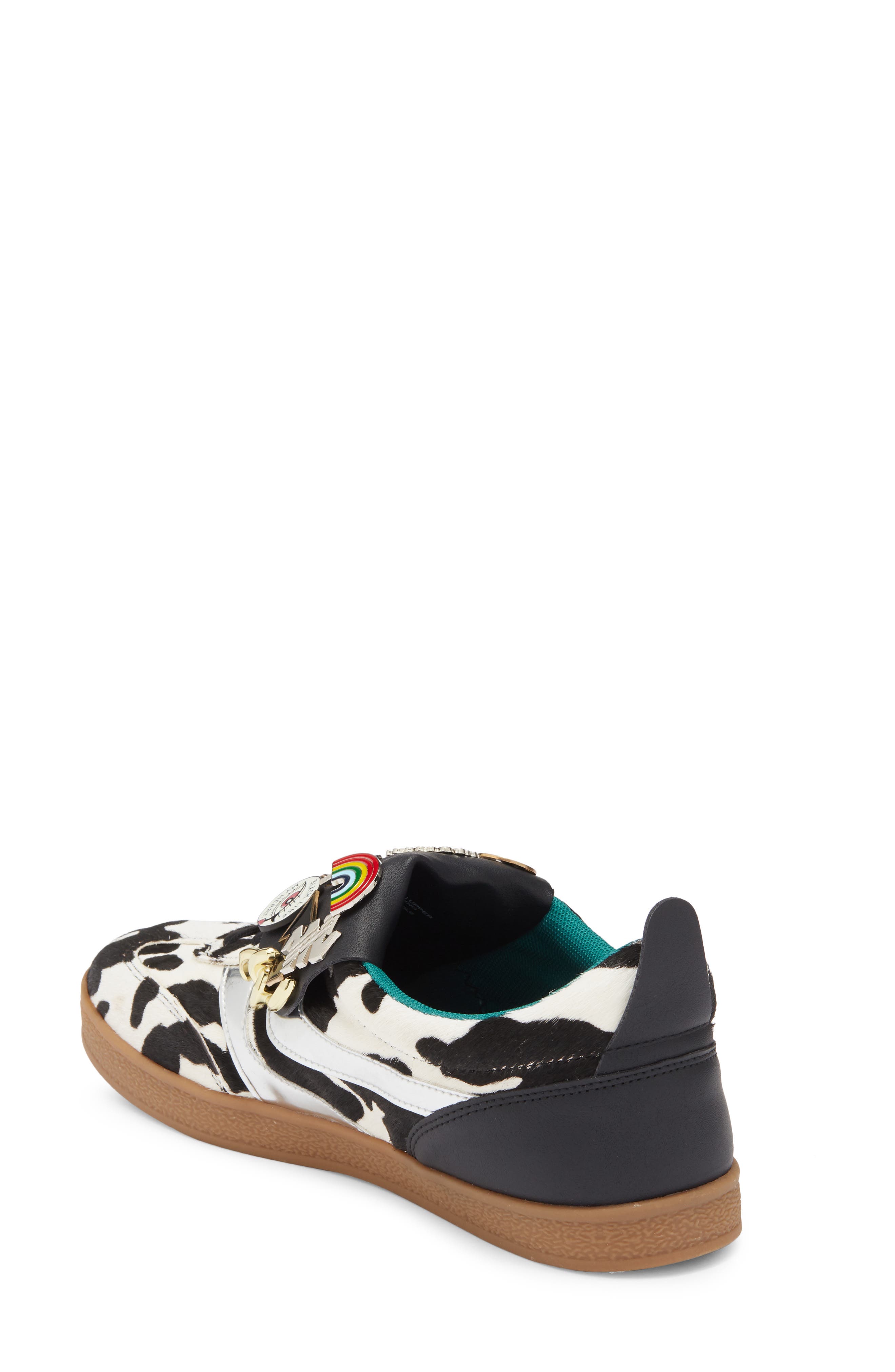 Steve Madden Wyatt Calf Hair Sneaker, Alternate, color, Black / White Calf Hair