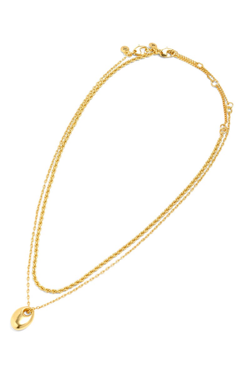 Madewell Set of 2 Pebble Necklaces, Main, color, 