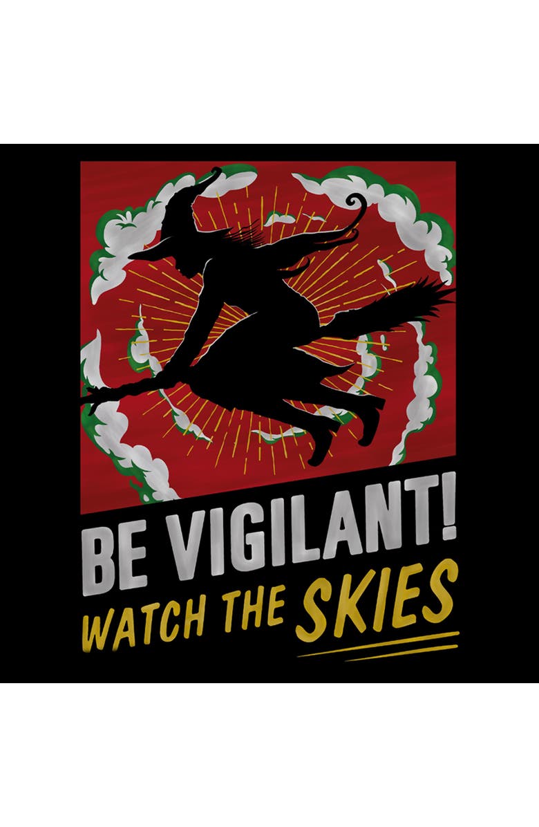 Wicked: For Good Junior's Wicked For Good Elphaba Watch the Skies Graphic T-Shirt, Alternate, color, Black