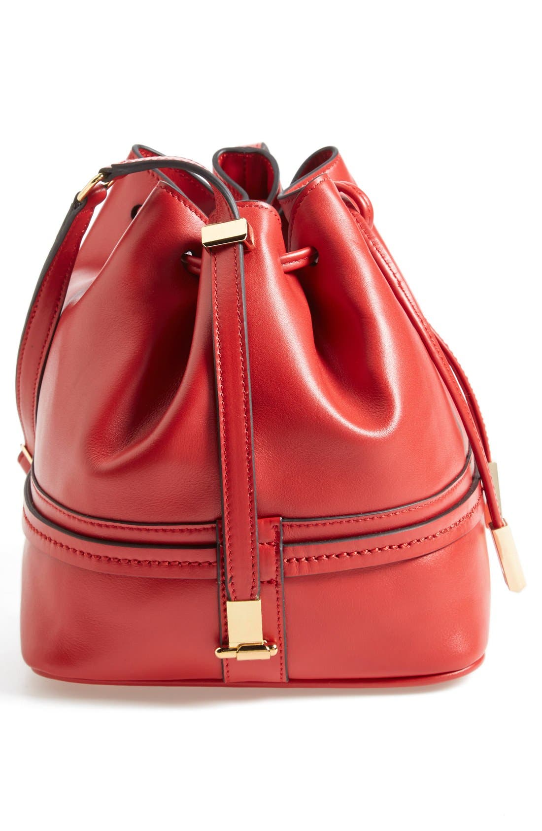 'Briarcliff' Drawstring Bag, Alternate, color, RED