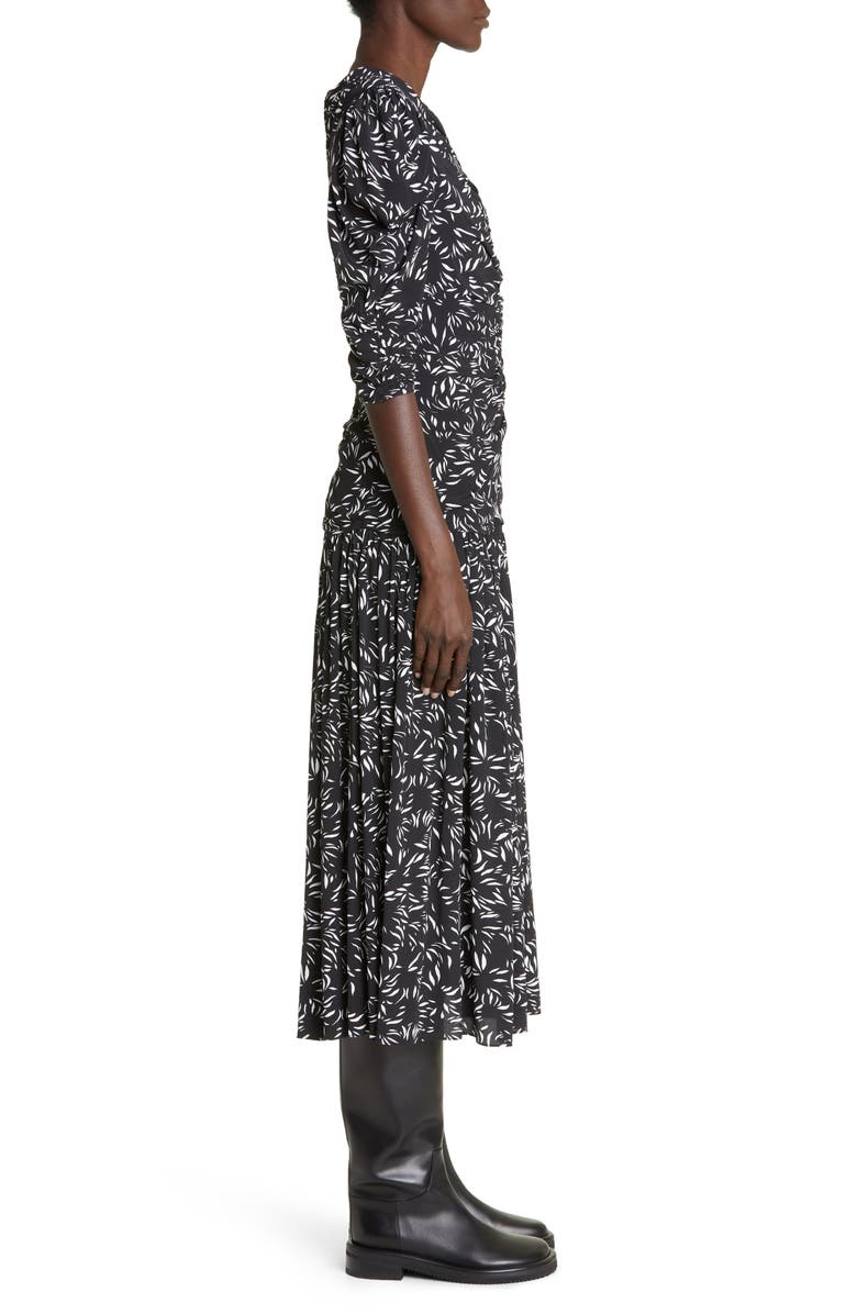 Proenza Schouler Ruched Crêpe de Chine Dress, Alternate, color, 