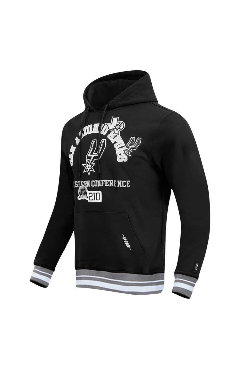 PRO STANDARD Men's Pro Standard Black San Antonio Spurs Area Code Pullover Hoodie, Alternate, color, Black