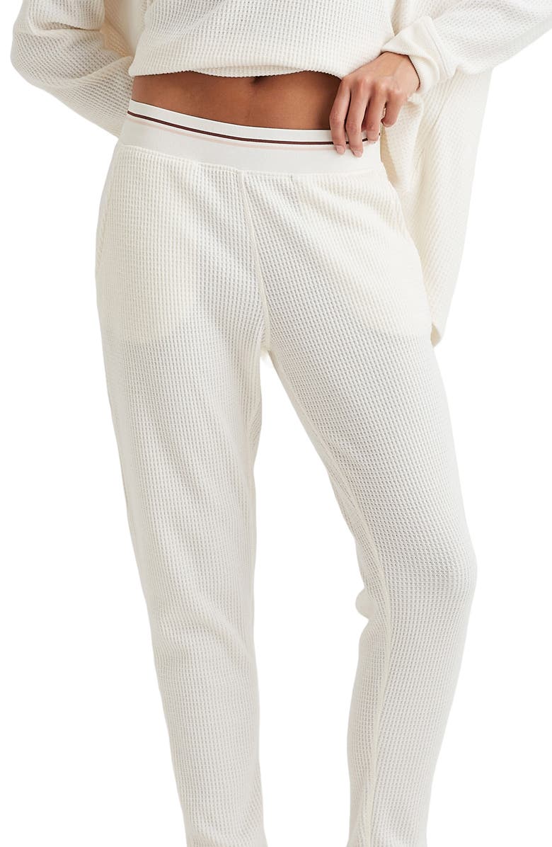 Papinelle Waffle Knit Pajamas, Alternate, color, 