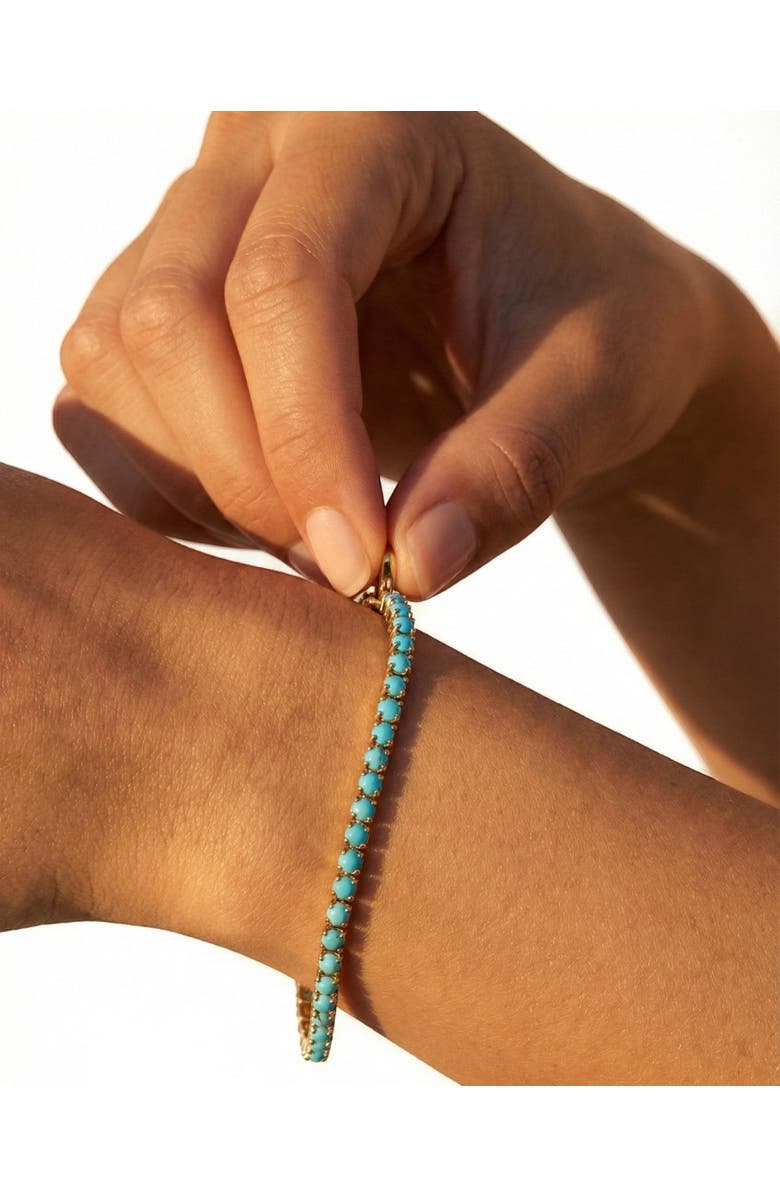 NATIVE GEM Turquoise Tennis Bracelet, Alternate, color, Turquoise/Aqua