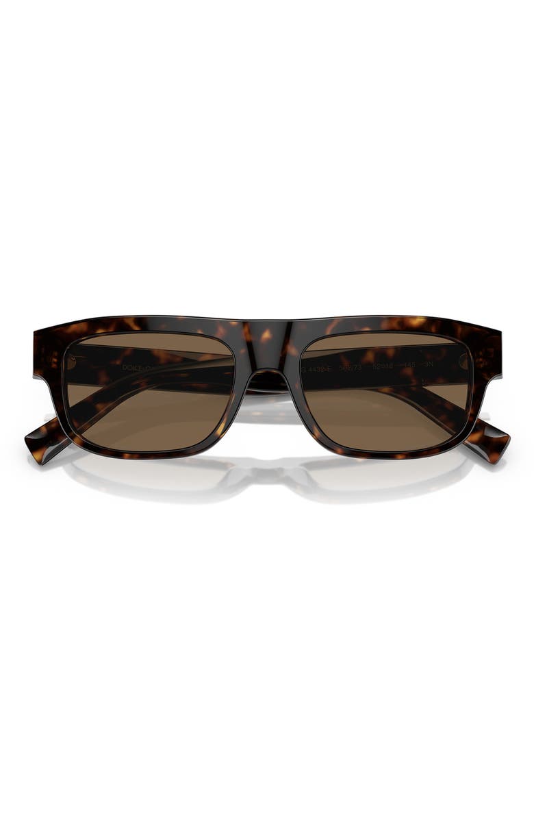 Dolce&Gabbana 52mm Rectangular Sunglasses, Alternate, color,