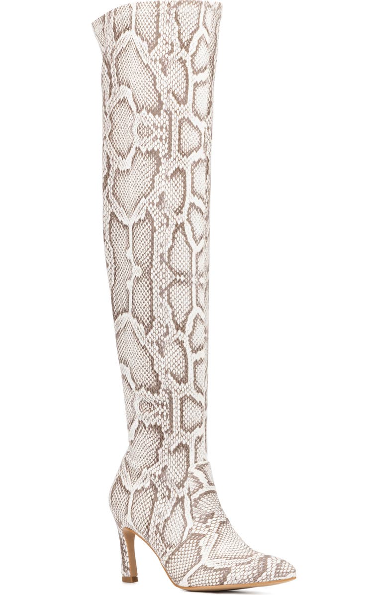 NEW YORK AND COMPANY Xena Keen High Boot, Main, color, Bone