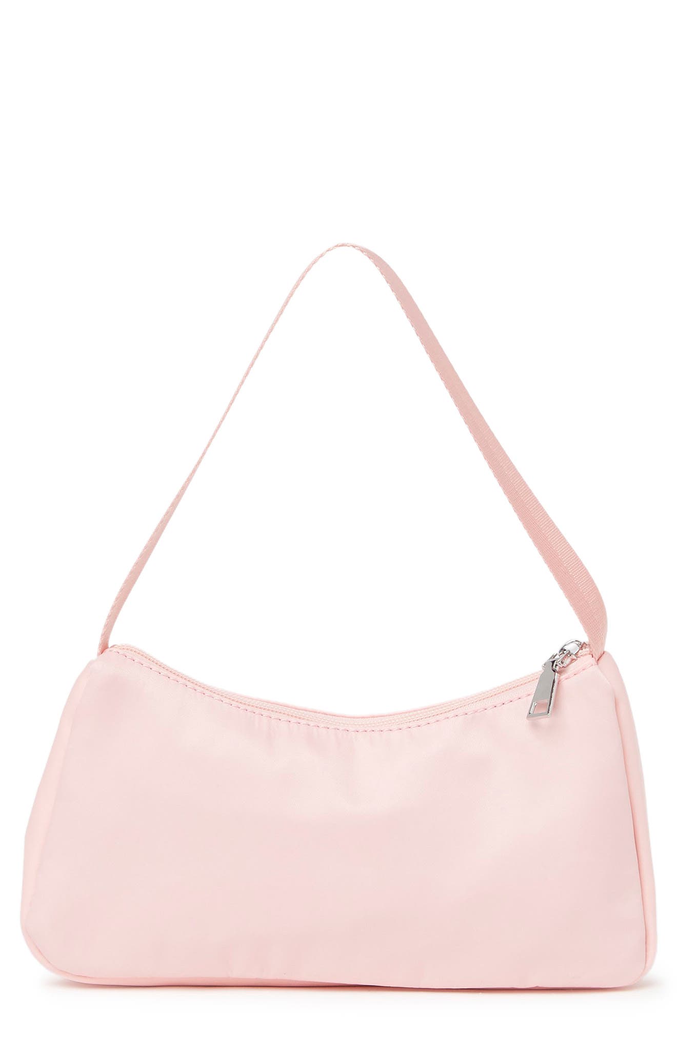 Mini Baguette Shoulder Bag, Alternate, color, PINK OPAL