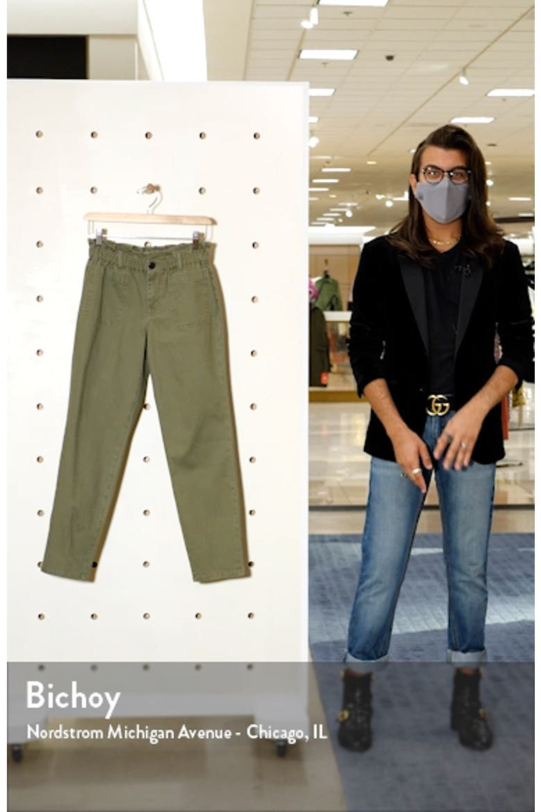 Paperbag Waist Twill Ankle Pants video