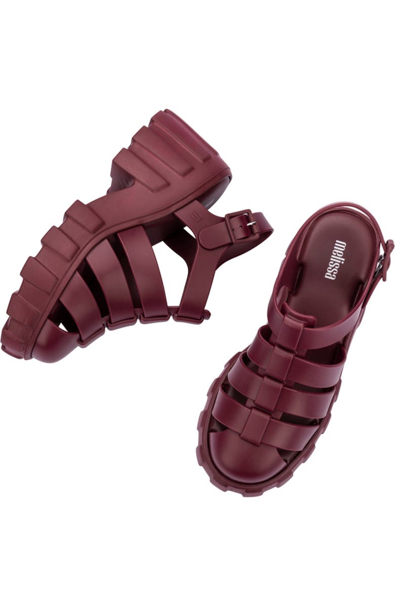 Melissa Megan Platform Fisherman Sandal, Alternate, color, Red