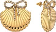 EYE CANDY LOS ANGELES Eliana Shell Bow Earrings