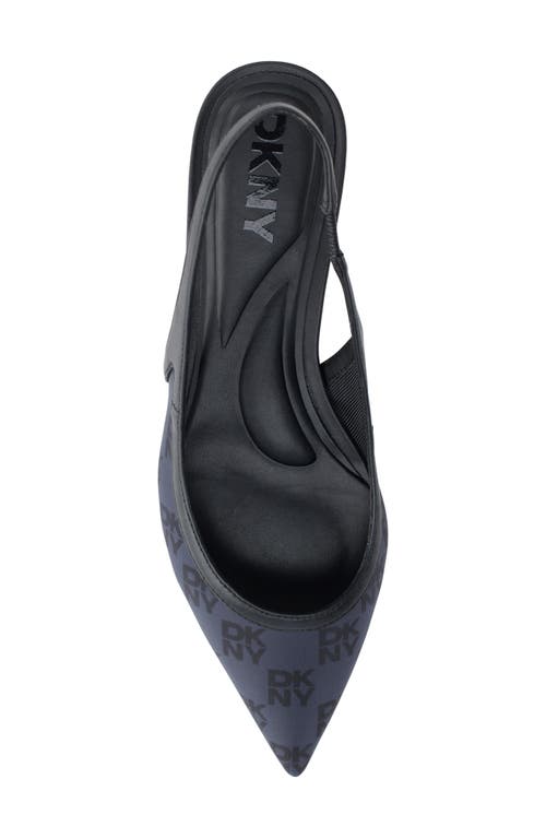 Dkny Millbury Slingback Pointed Toe Flat In Black