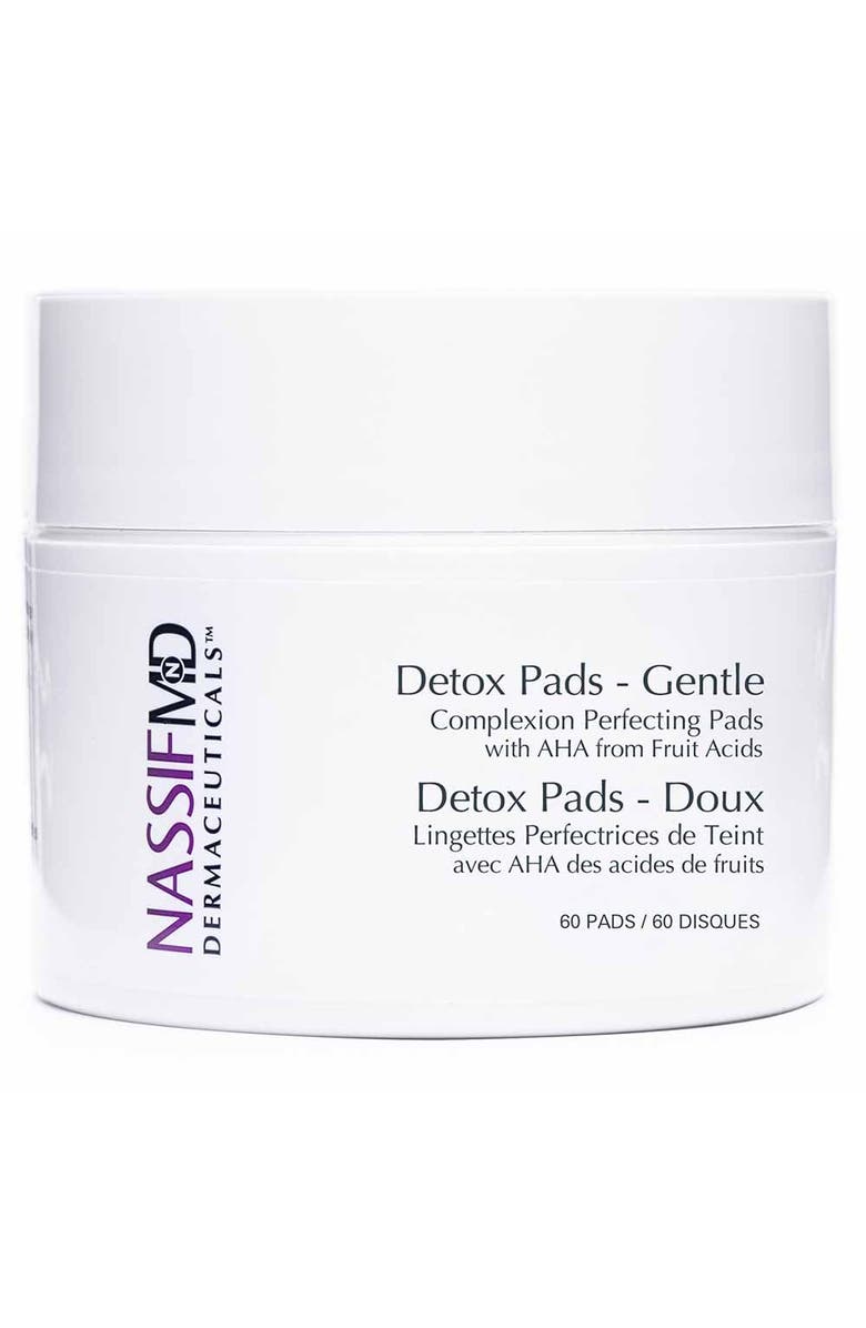 Dr. Nassif Skincare Detox Facial Pads - Gentle 60pads, Main, color, NO COLOR