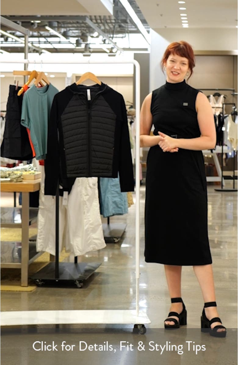 Seamless Mixed Media Puffer Jacket, sales video thumbnail