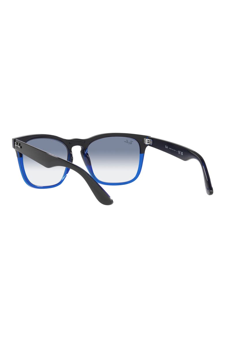 Steve 54mm Square Sunglasses, Alternate, color, CLEAR/ BLUE