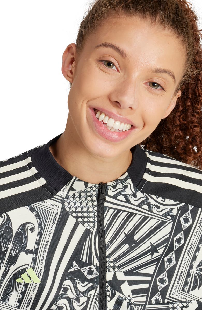 adidas x FARM Rio Oasis Night Track Jacket, Alternate, color, 