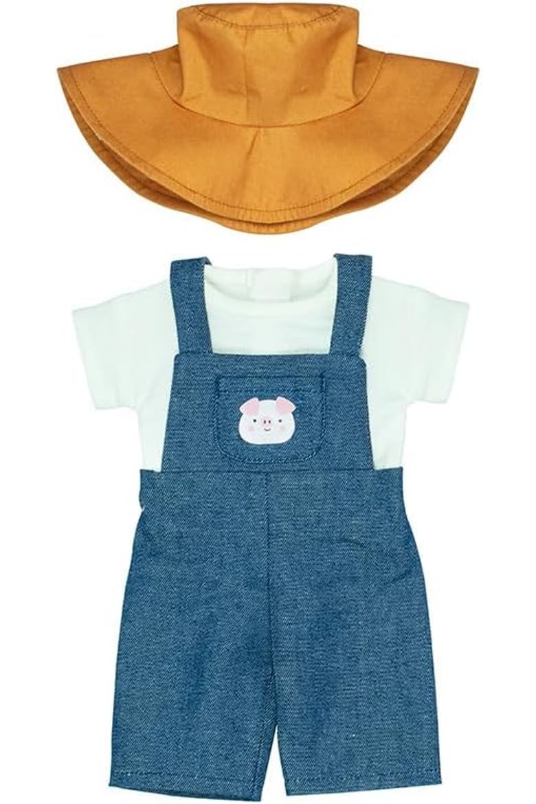 Farmer Doll Set 15 inch, Main, color, Blue Multi