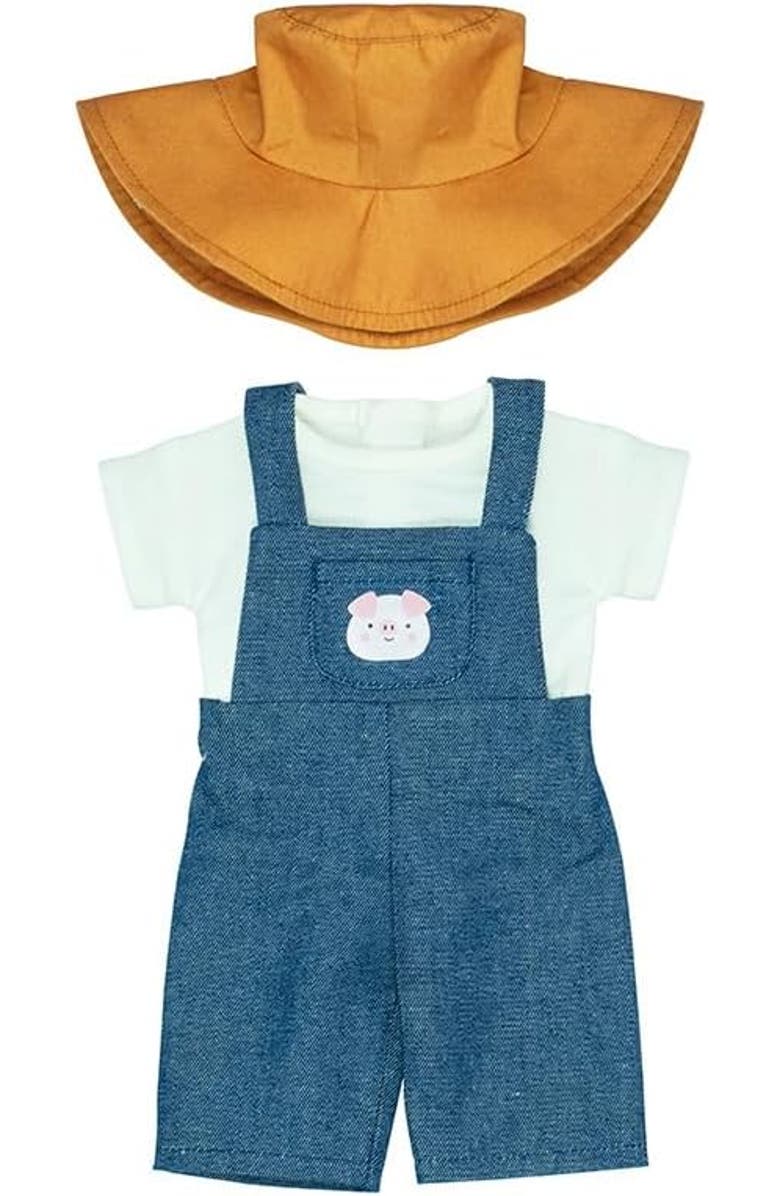 Miniland Farmer Doll Set 15", Main, color, Blue Multi