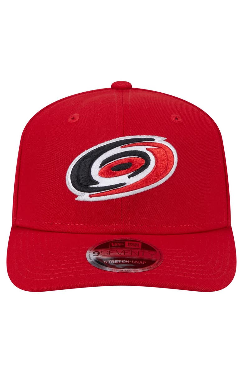 New Era Men's New Era Red Carolina Hurricanes Logo Basic 9SEVENTY Adjustable Hat, Alternate, color, Red